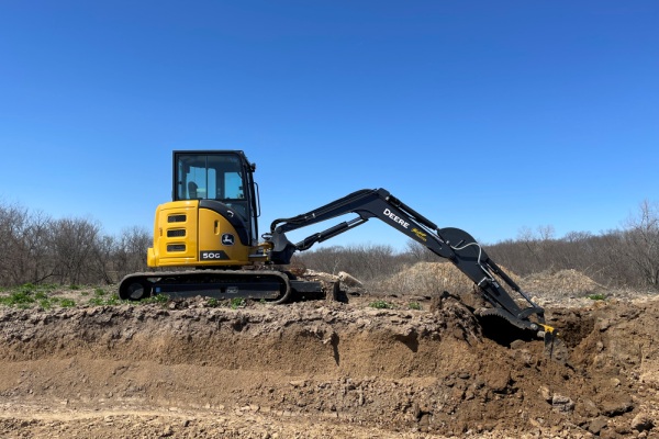 Excavator Digging - HarmonSpecialties.com